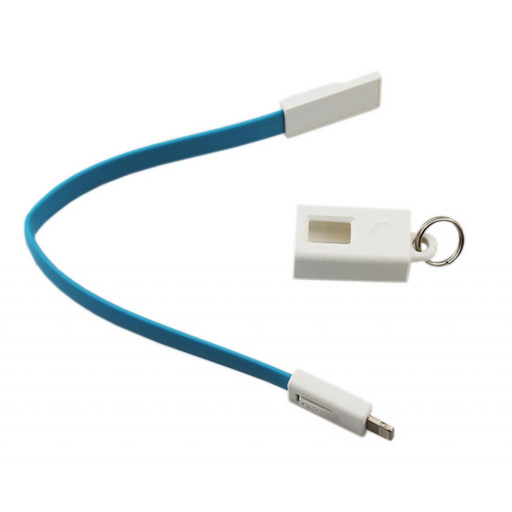 Дата кабель Lapara Кабель-брелок USB 2.0 -> iPhone 5/5S/6/6+ (LA-KCH-iPhone blue)