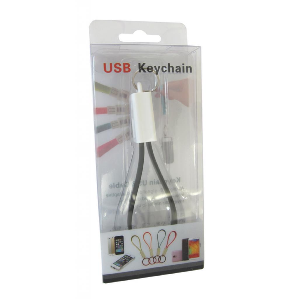 Дата кабель Lapara Кабель-брелок USB 2.0 -> iPhone 5/5S/6/6+ (LA-KCH-iPhone black) - 1
