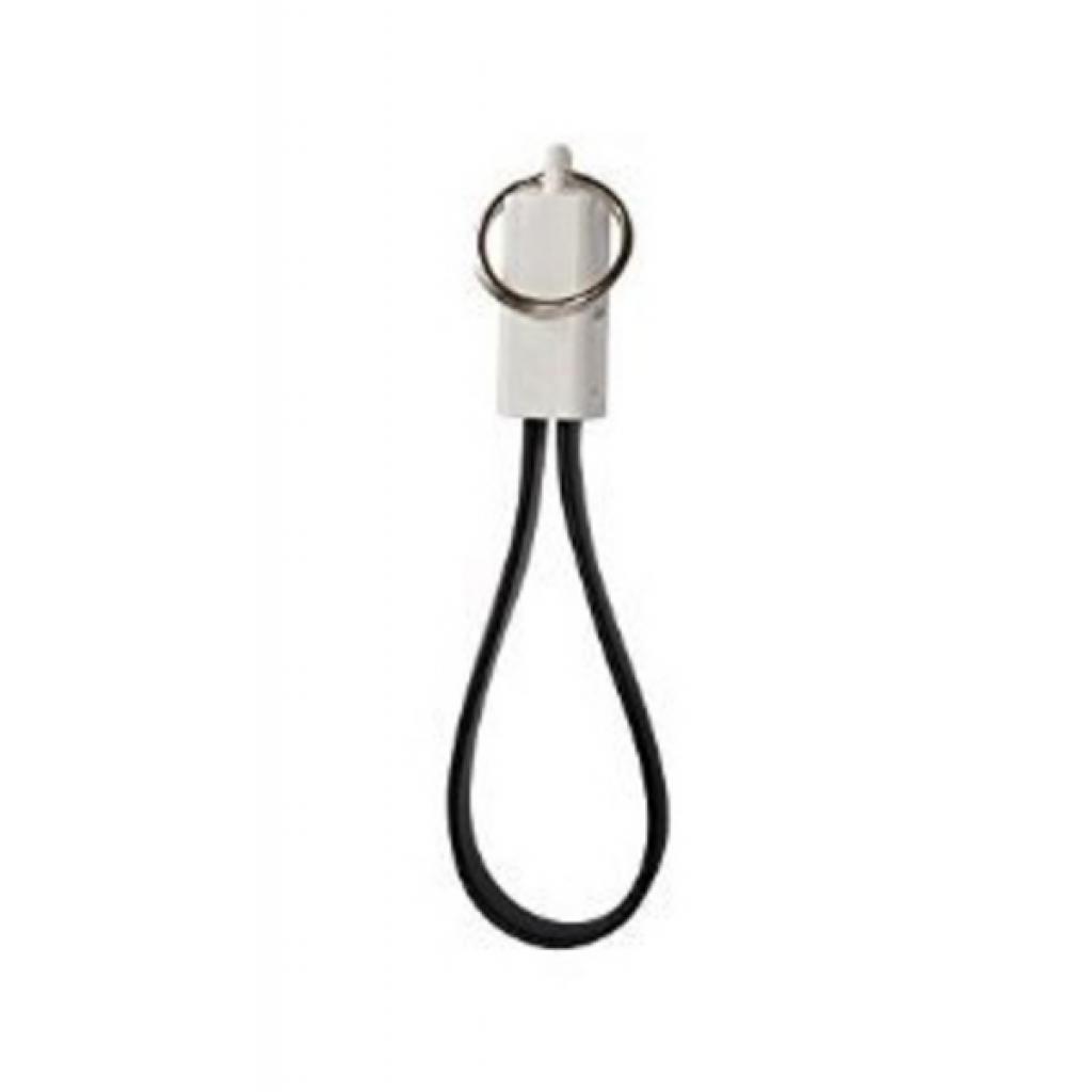 Дата кабель Lapara Кабель-брелок USB 2.0 -> iPhone 5/5S/6/6+ (LA-KCH-iPhone black) - 2