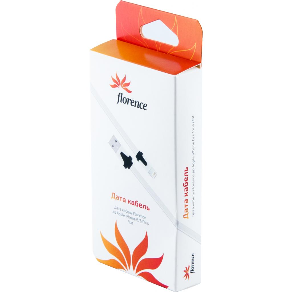 Дата кабель USB 2.0 AM to Lightning 1.0m Florence (DC10F-IPH6)