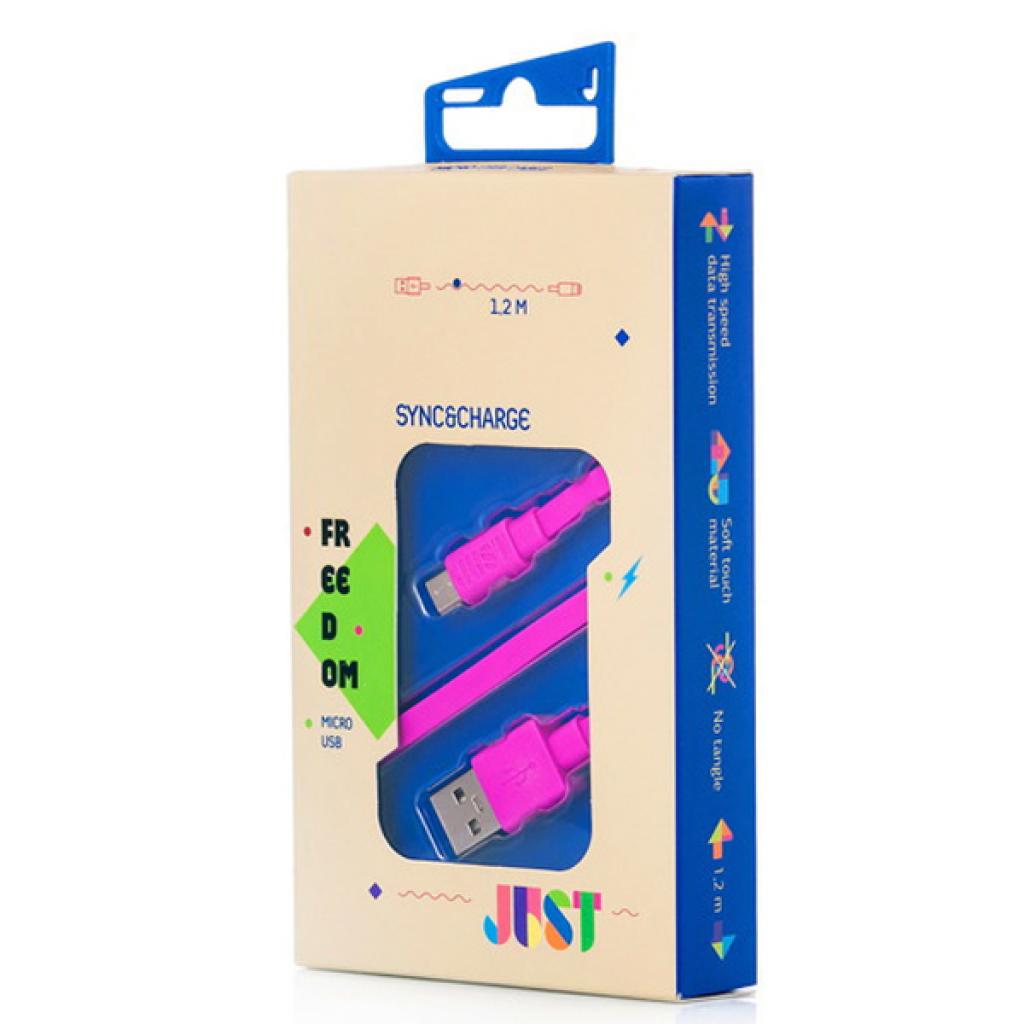 Дата кабель USB 2.0 AM to Micro 5P 1.2m Freedom Pink Just (MCR-FRDM-PNK) - 2 Дата кабель USB 2.0 AM to Micro 5P 1.2m Freedom Pink Just (MCR-FRDM-PNK) - 2