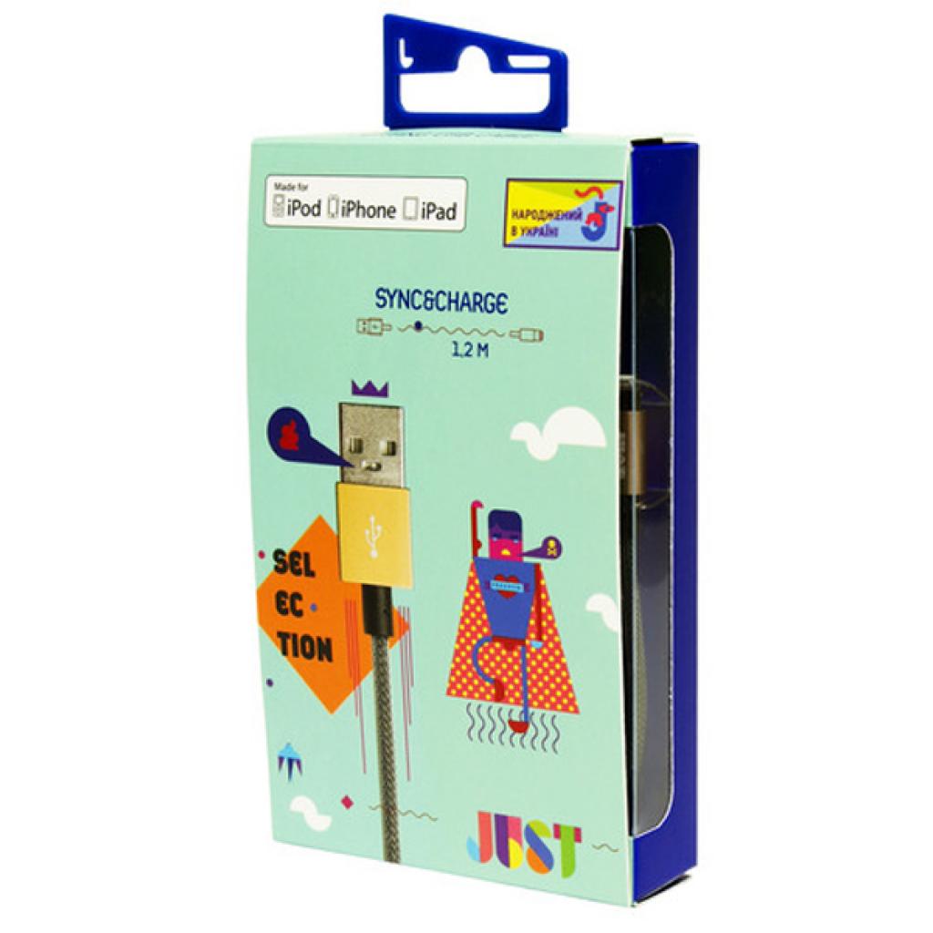 Дата кабель USB 2.0 AM to Lightning 1.2m Selection Gold Just (LGTNG-SLCN-GLD) - 3 Дата кабель USB 2.0 AM to Lightning 1.2m Selection Gold Just (LGTNG-SLCN-GLD) - 3