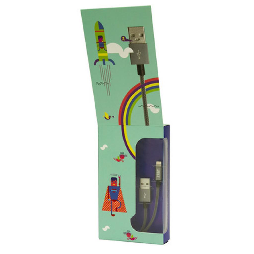 Дата кабель USB 2.0 AM to Lightning 1.2m Selection Grey Just (LGTNG-SLCN-GR) - 2 Дата кабель USB 2.0 AM to Lightning 1.2m Selection Grey Just (LGTNG-SLCN-GR) - 2