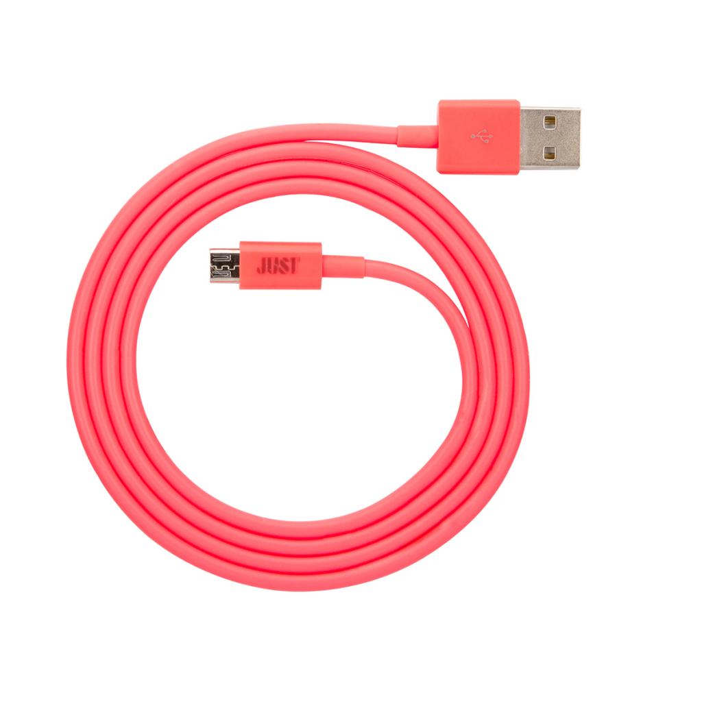 Дата кабель USB 2.0 AM to Micro 5P 1.0m Simple Pink Just (MCR-SMP10-PNK) - 2 Дата кабель USB 2.0 AM to Micro 5P 1.0m Simple Pink Just (MCR-SMP10-PNK) - 2