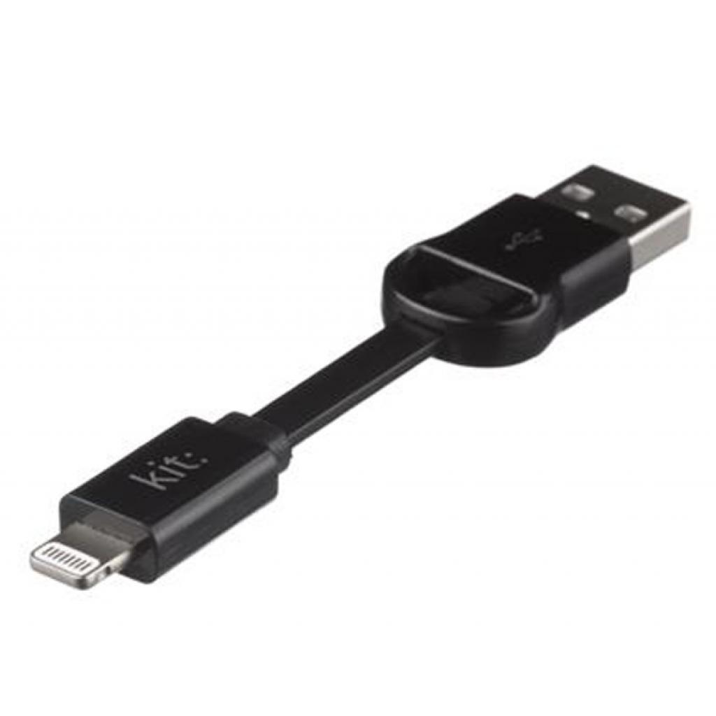 Дата кабель USB 2.0 AM to Lightning 0.15m Kit (IP5USBKEYBK)