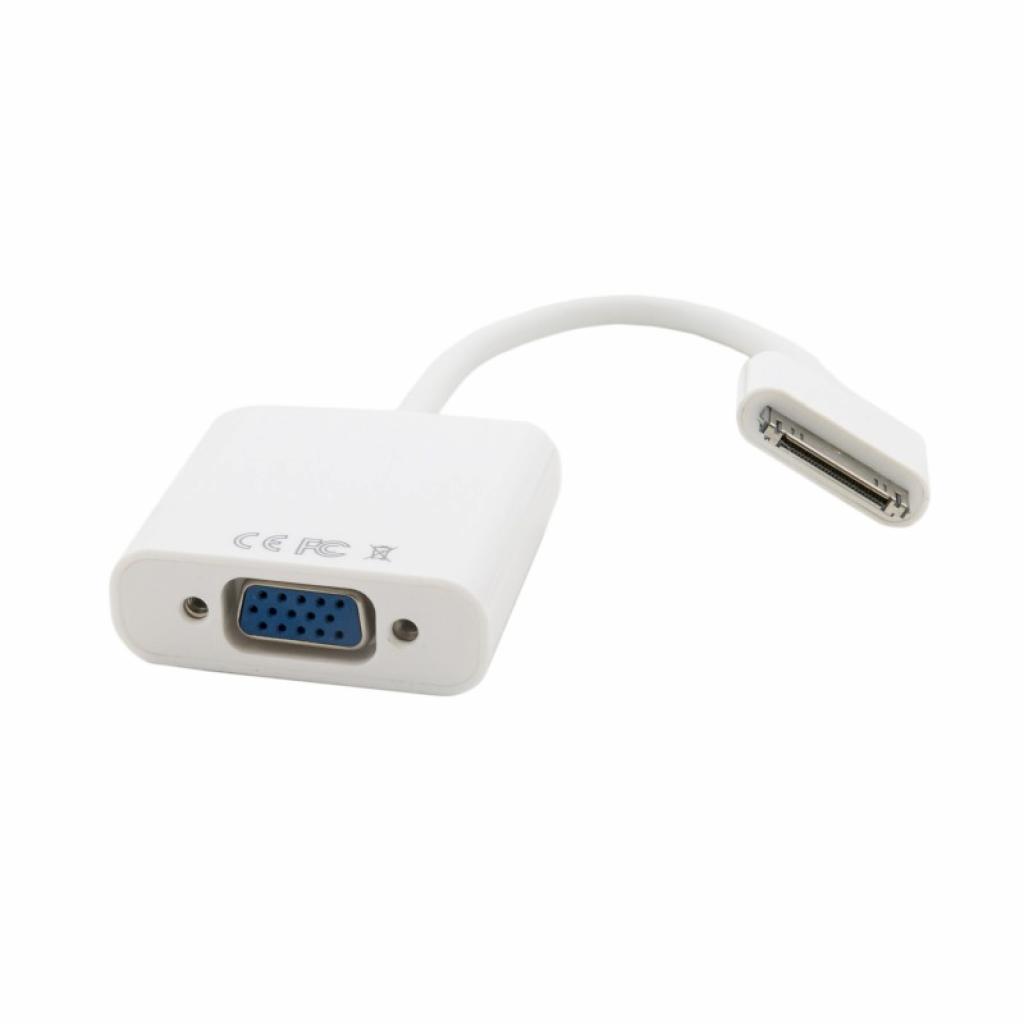 Кабель мультимедийный Apple 30-pin to VGA 0.15m Extradigital (KBA1649) - 1 Кабель мультимедийный Apple 30-pin to VGA 0.15m Extradigital (KBA1649) - 1