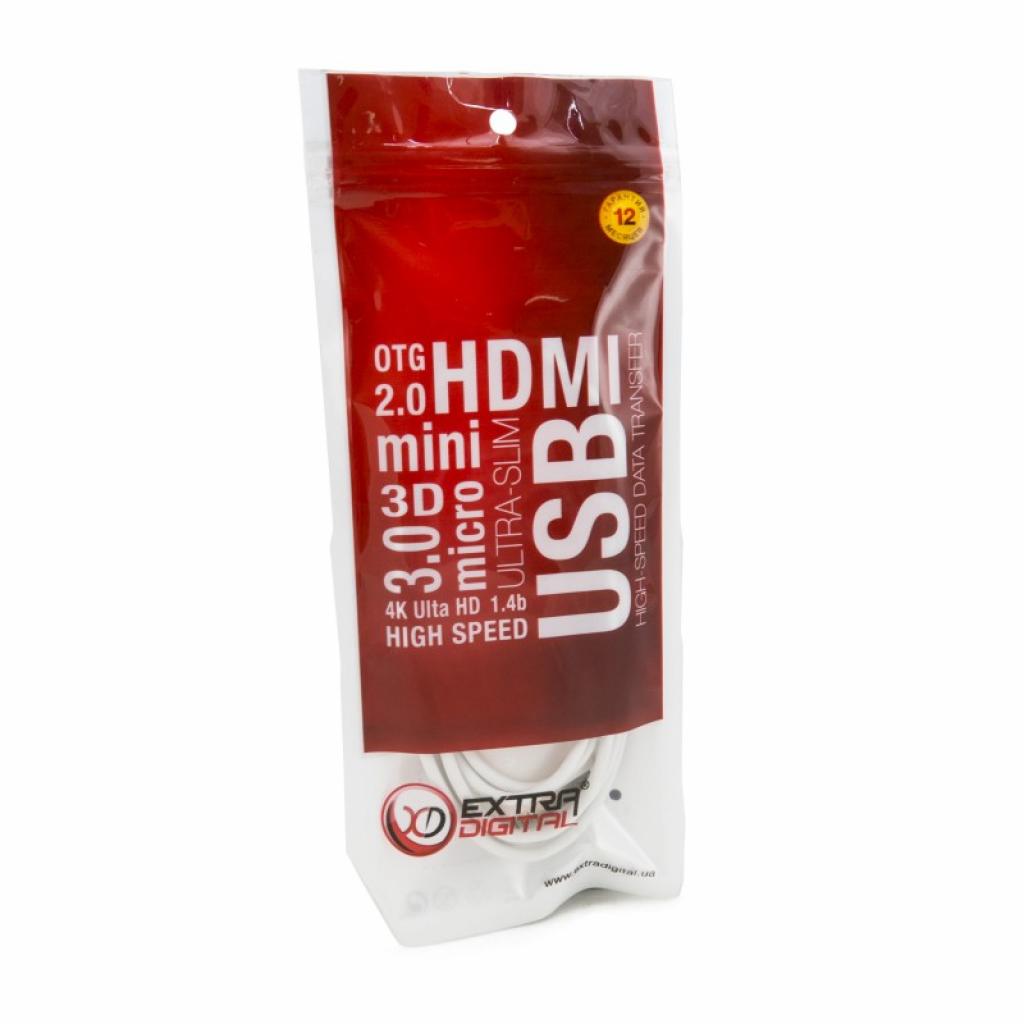 Дата кабель 3.5mm to Apple 30-pin 1.5m Extradigital (KBA1653) - 4