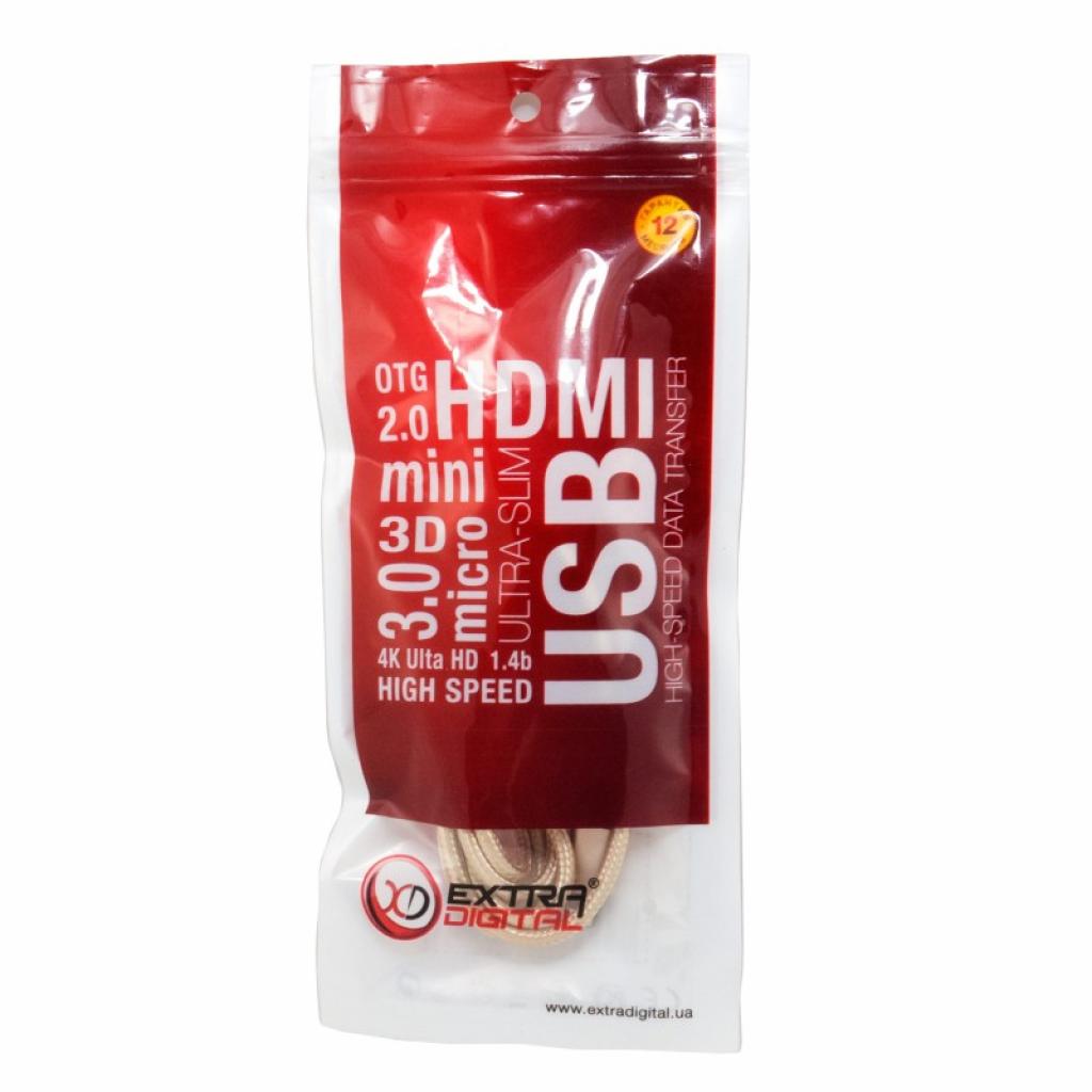 Дата кабель USB 2.0 AM to Lightning 1.0m Extradigital (KBA1661) - 6