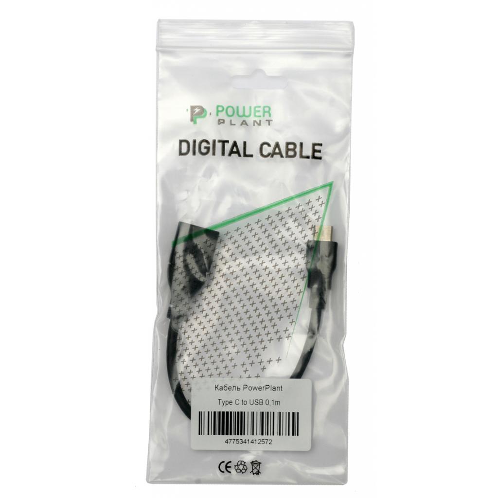Дата кабель USB 3.0 Type-C to AF 0.1m PowerPlant (KD00AS1257) - 1