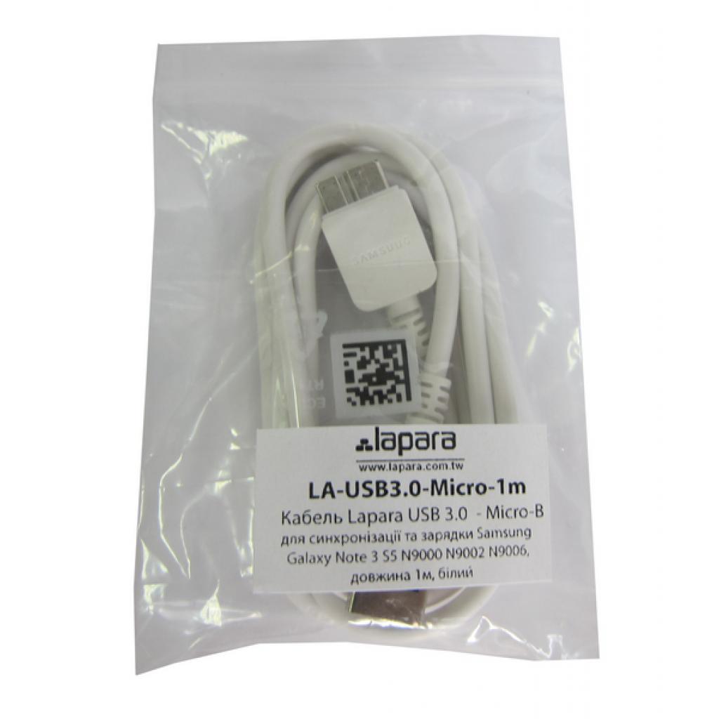 Дата кабель USB 3.0 AM to Micro 5P 1.0m Lapara (LA-USB3.0-Micro-1m) - 3