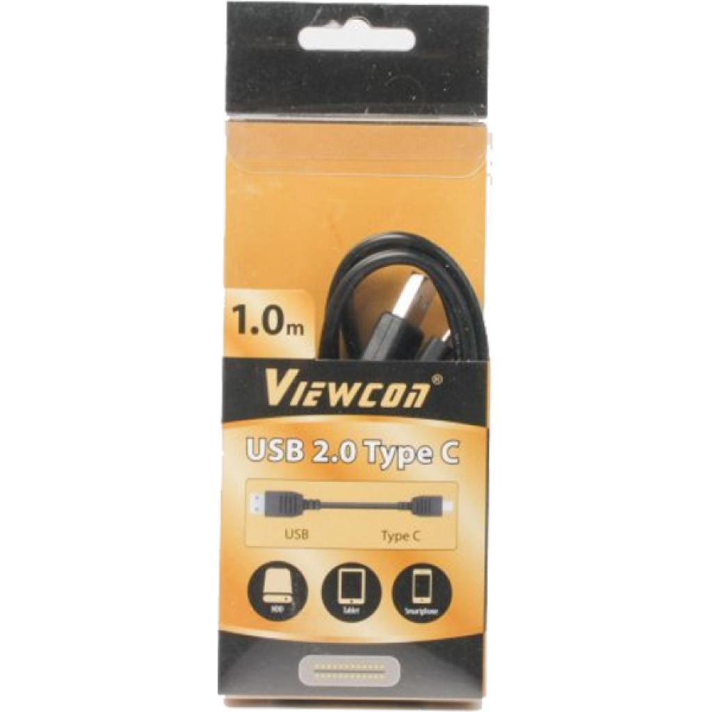 Дата кабель USB 2.0 AM to Type-C 1.0m Viewcon (VC-USB2-UC-001) - 1