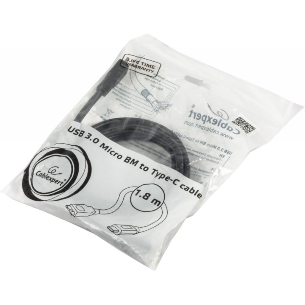 Дата кабель USB 3.0 Type-C to Micro B 1.8m Cablexpert (CCP-USB3-mBMCM-6) - 1 Дата кабель USB 3.0 Type-C to Micro B 1.8m Cablexpert (CCP-USB3-mBMCM-6) - 1