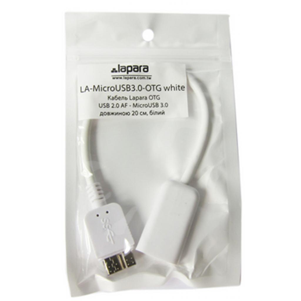 Дата кабель OTG USB 3.0 AF to Micro B 0.16m Lapara (44471) - 1