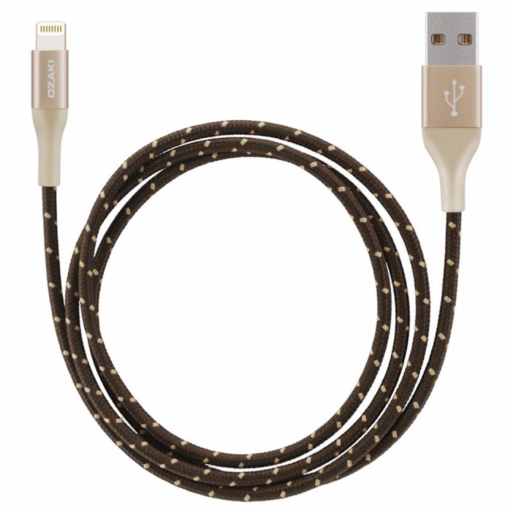 Дата кабель USB 2.0 AM to Lightning 1.0m Ozaki (OT222AGD)