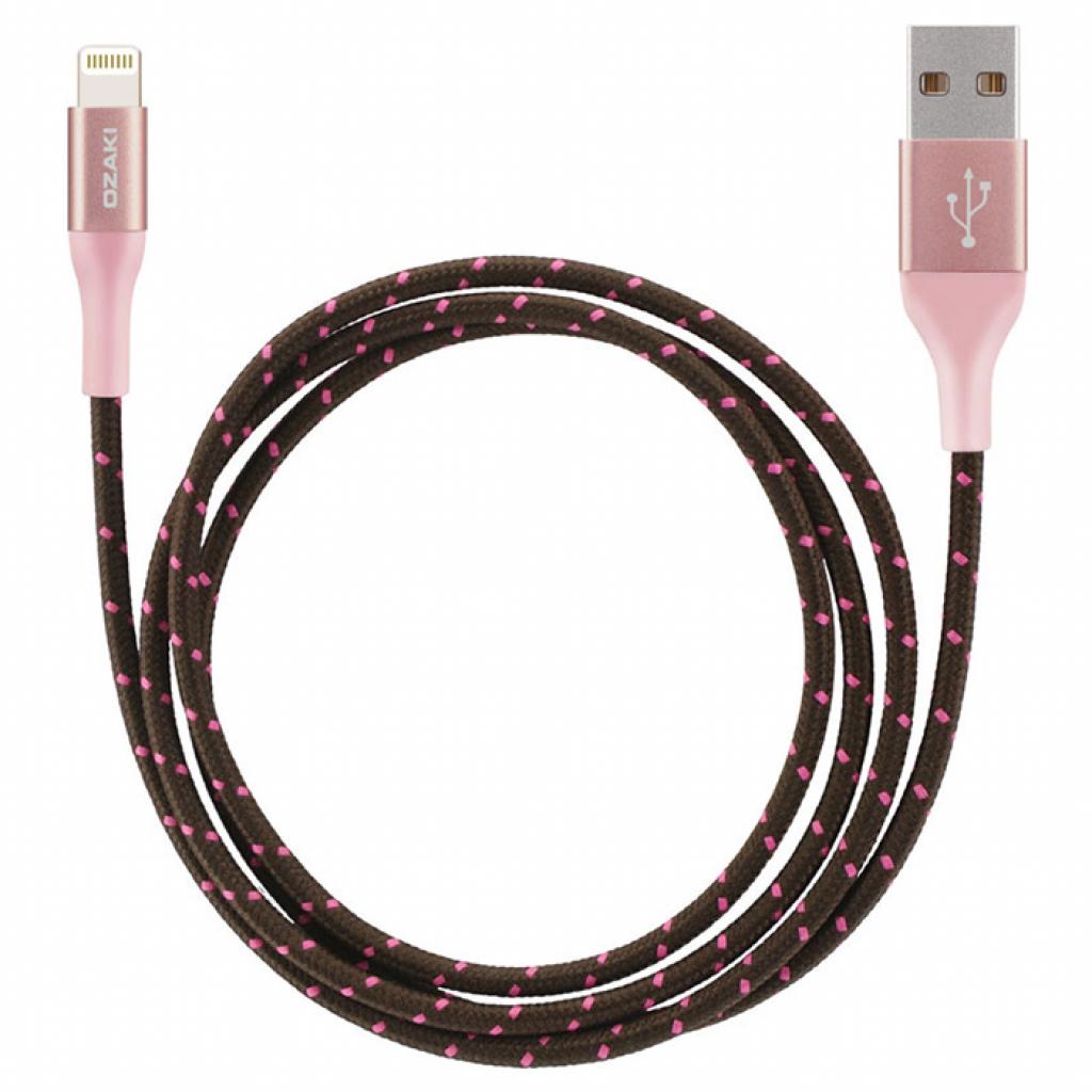 Дата кабель USB 2.0 AM to Lightning 1.0m Ozaki (OT222ARG)