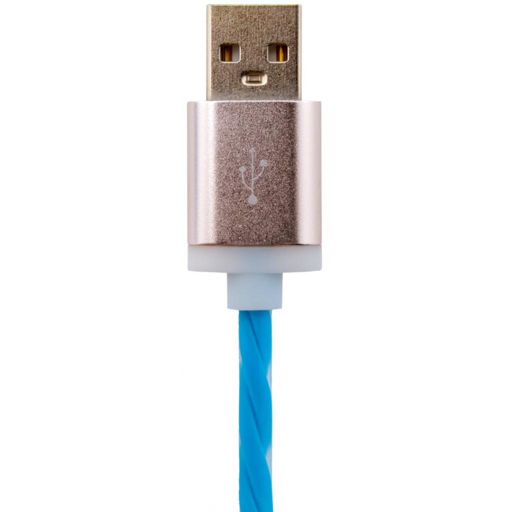Дата кабель USB 2.0 AM to Lightning 1.0m R (метал. плетение) красный LogicPower (5123) - 1