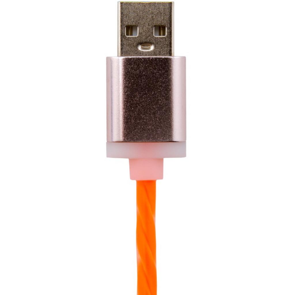 Дата кабель USB 2.0 AM to Lightning 1.0m Or (силикон) оранжевый LogicPower (5146) - 1