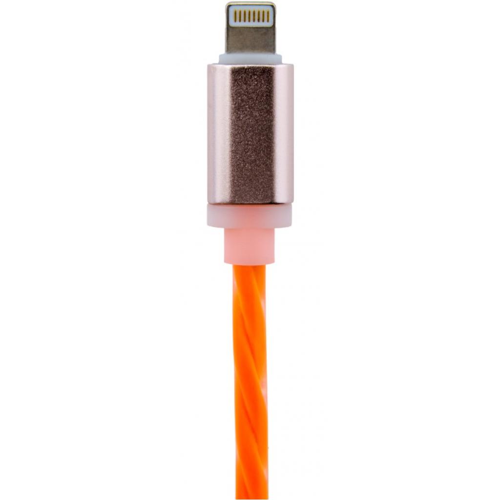 Дата кабель USB 2.0 AM to Lightning 1.0m Or (силикон) оранжевый LogicPower (5146)