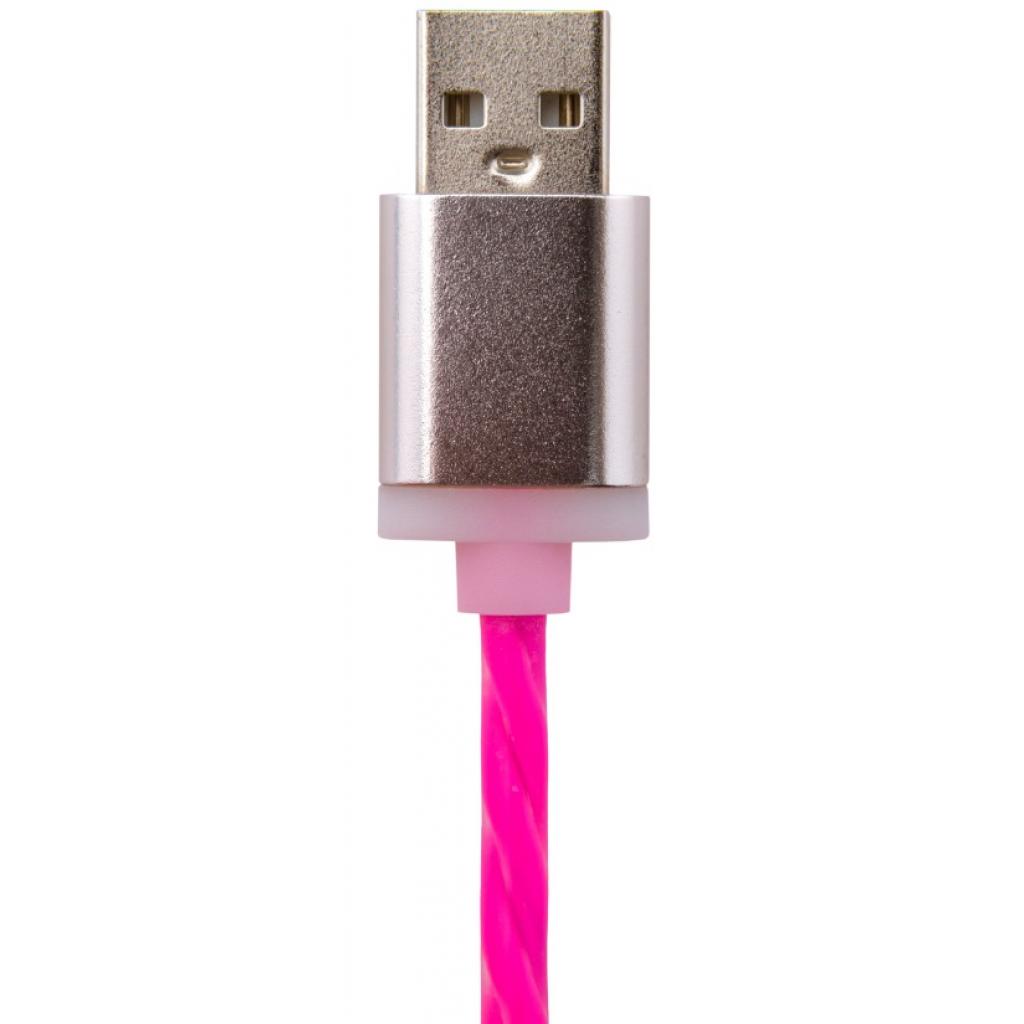 Дата кабель USB 2.0 AM to Lightning 1.0m R-P (силикон) красно-розовый LogicPower (5141) - 1