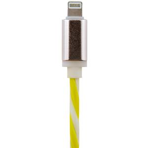 Дата кабель USB 2.0 AM to Lightning 1.0m W-Gr (силикон) бело-зеленый LogicPower (5142)