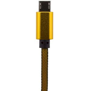 Дата кабель USB 2.0 AM to Micro 5P 1.0m G (метал. плетение) золотой LogicPower (5121)