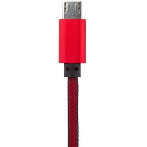 Дата кабель USB 2.0 AM to Micro 5P 1.0m R (метал. плетение) красный LogicPower (5120)