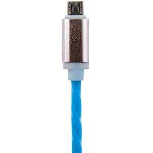 Дата кабель USB 2.0 AM to Micro 5P 1.0m Bl (силикон) синий LogicPower (5149)