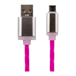 Дата кабель USB 2.0 AM to Micro 5P 1.0m R->P (силикон) красно-розовый LogicPower (5152)