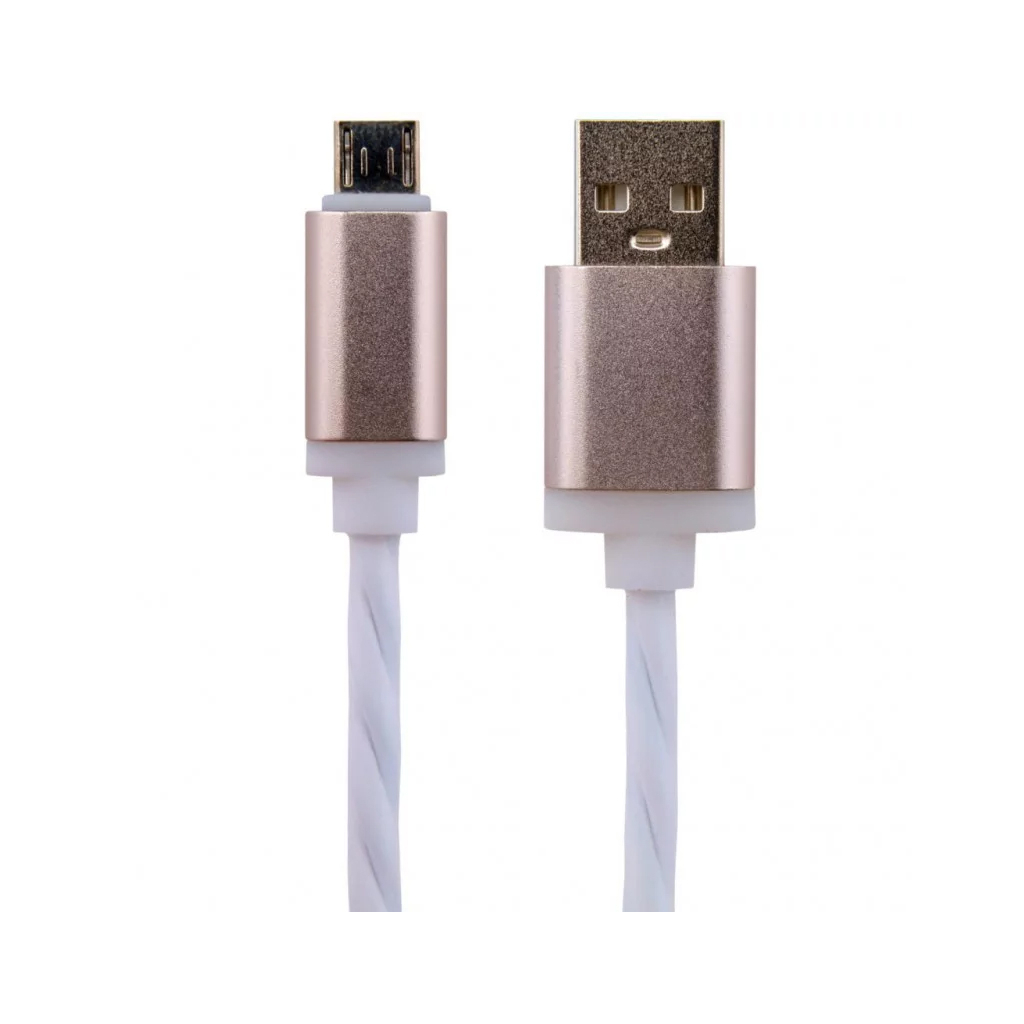 Дата кабель USB 2.0 AM to Micro 5P 1.0m W (силикон) белый LogicPower (5148)
