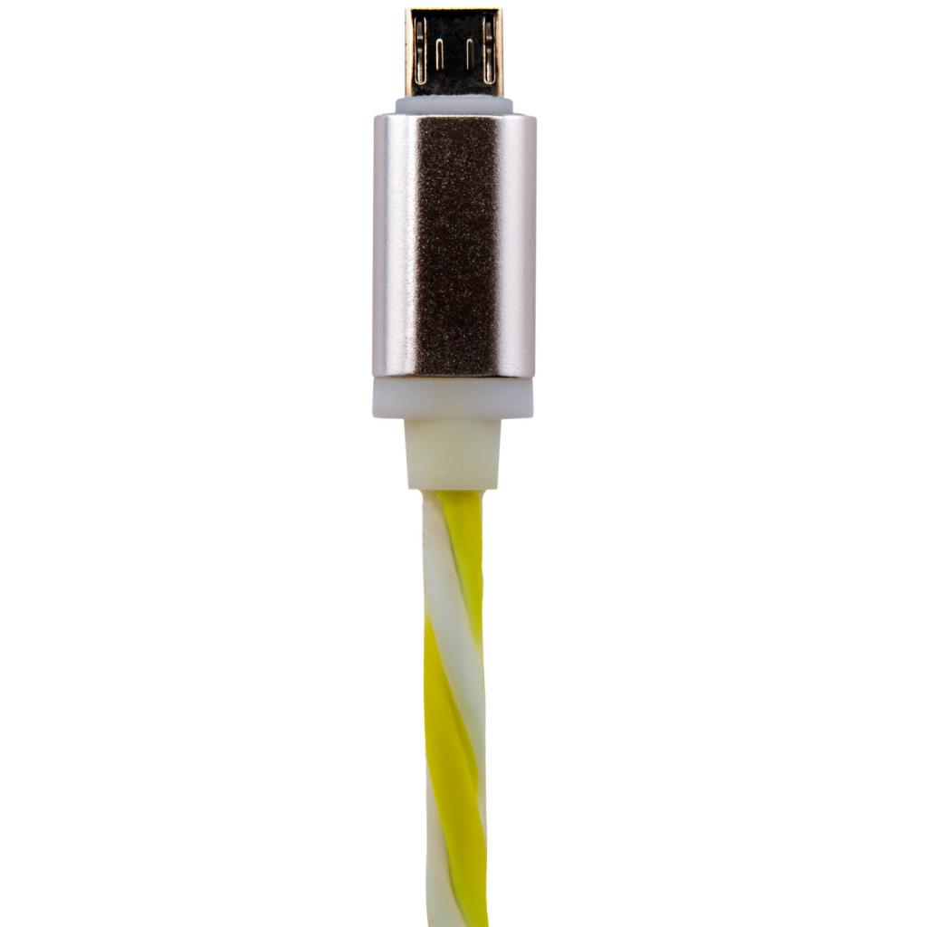 Дата кабель USB 2.0 AM to Micro 5P 1.0m W-Gr (силикон) бело-зеленый LogicPower (5151)