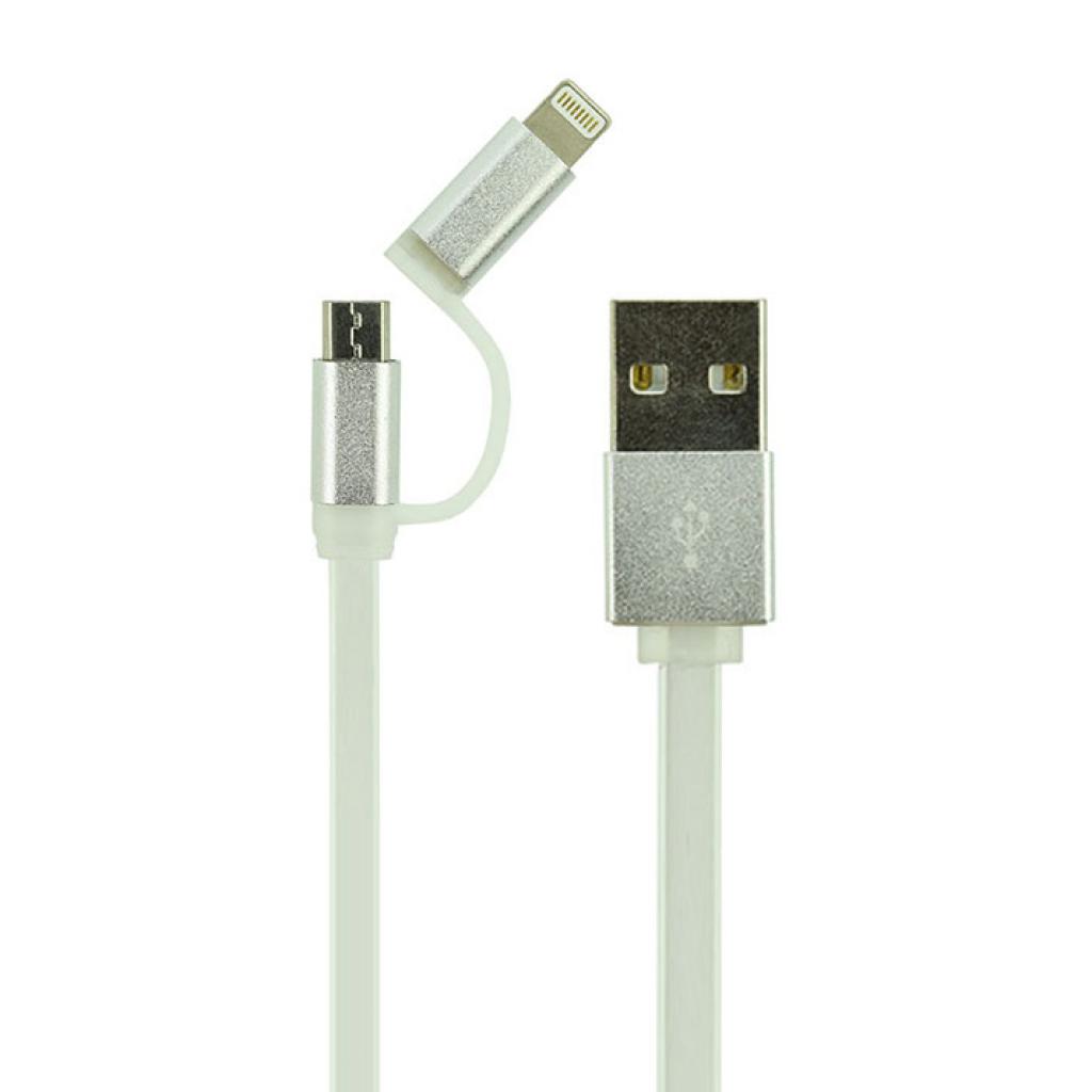 Дата кабель USB 2.0 AM to Lightning + Micro 5P 1.0m LC81 Silver LDNIO (48258) Дата кабель USB 2.0 AM to Lightning + Micro 5P 1.0m LC81 Silver LDNIO (48258)