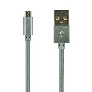 Дата кабель USB 2.0 AM to Micro 5P 1.0m LS08 Grey LDNIO (48257)