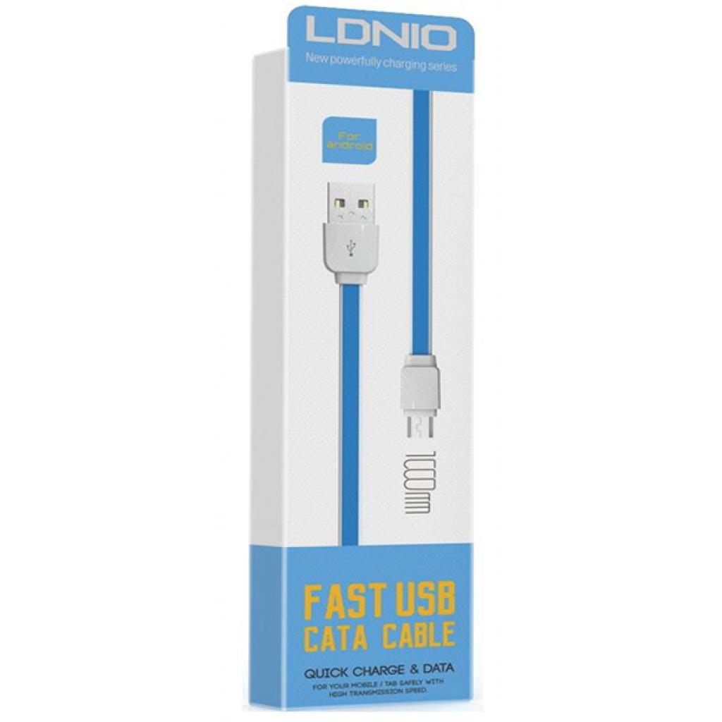 Дата кабель XS-07 MicroUSB Blue 1m LDNIO (48261) - 1 Дата кабель XS-07 MicroUSB Blue 1m LDNIO (48261) - 1