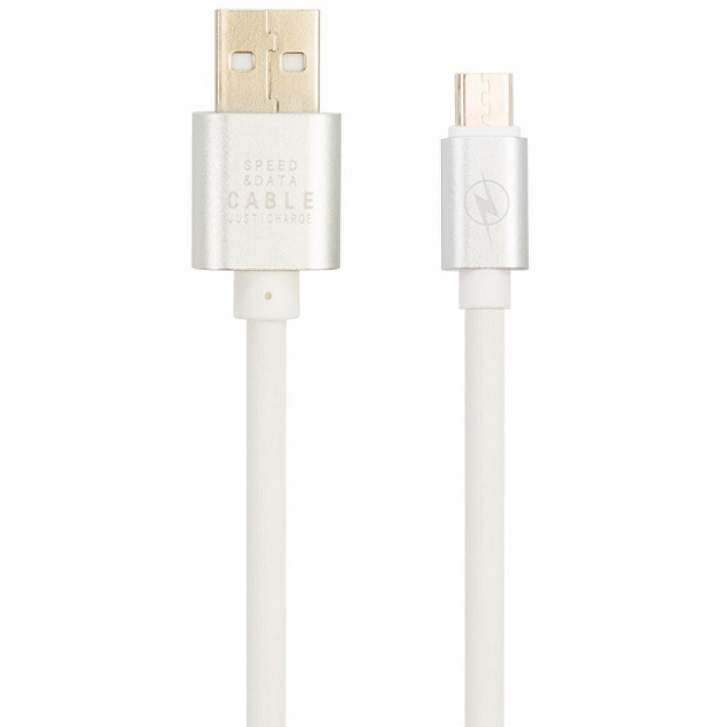 Дата кабель USB 2.0 AM to Micro 5P White Mobiking (50731)