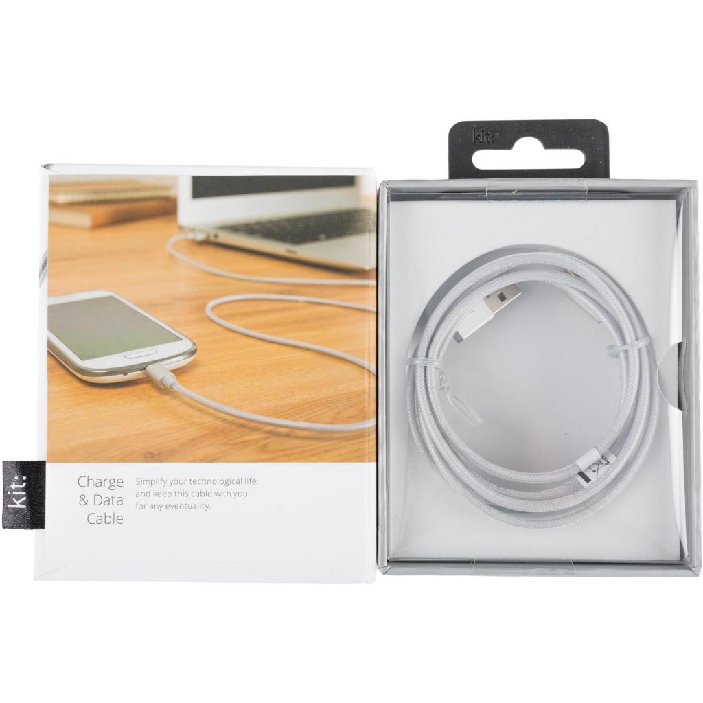 Дата кабель USB 2.0 AM to Lightning 1.0m Kit (IP5USBNYLSI) - 1