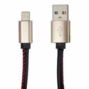 Дата кабель USB 2.0 AM to Lightning 1.0m DC-IP-102LR Black Greenwave (R0014159)