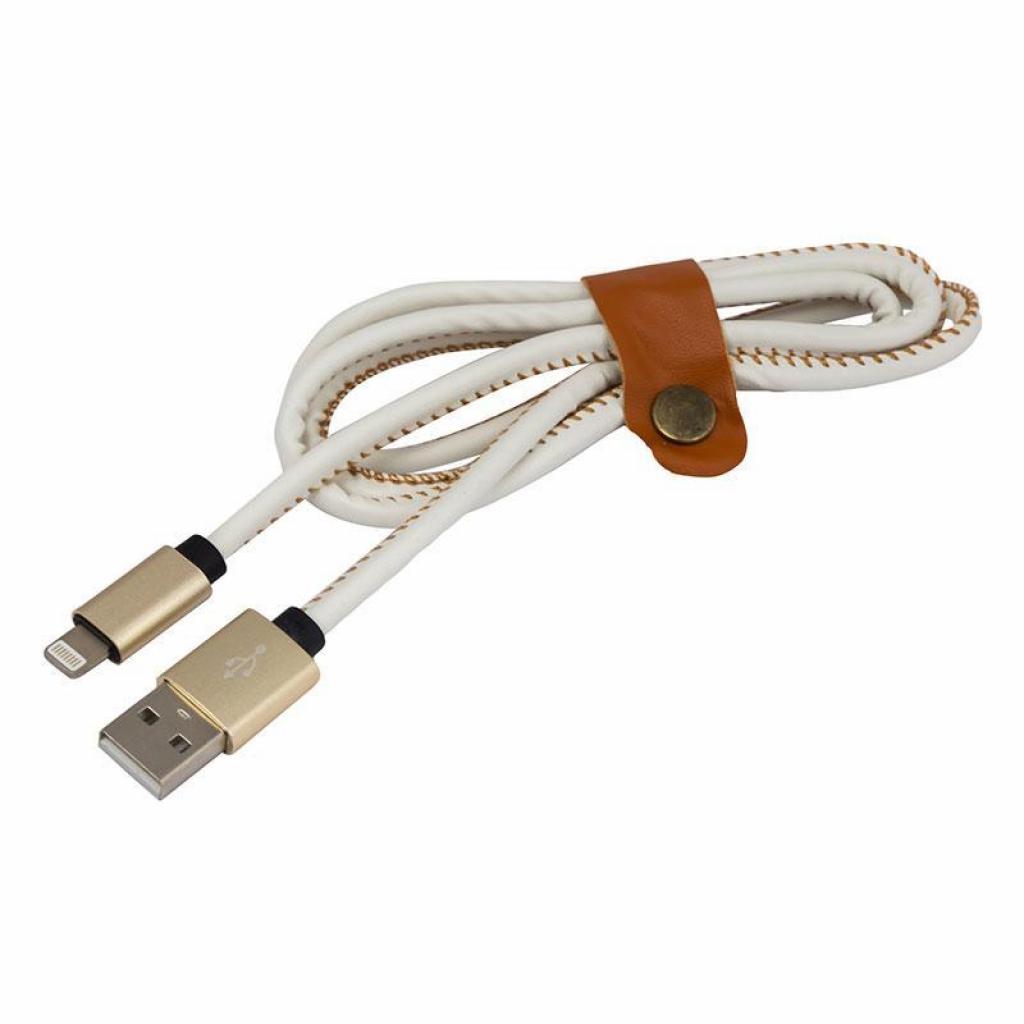 Дата кабель USB 2.0 AM to Lightning 1.0m DC-IP-102LR white Greenwave (R0014160) - 1