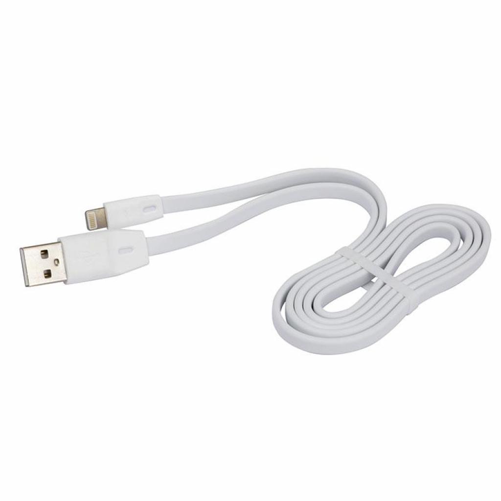 Дата кабель USB 2.0 AM to Lightning 1.0m DC-IP-102TF white Greenwave (R0014162) - 1
