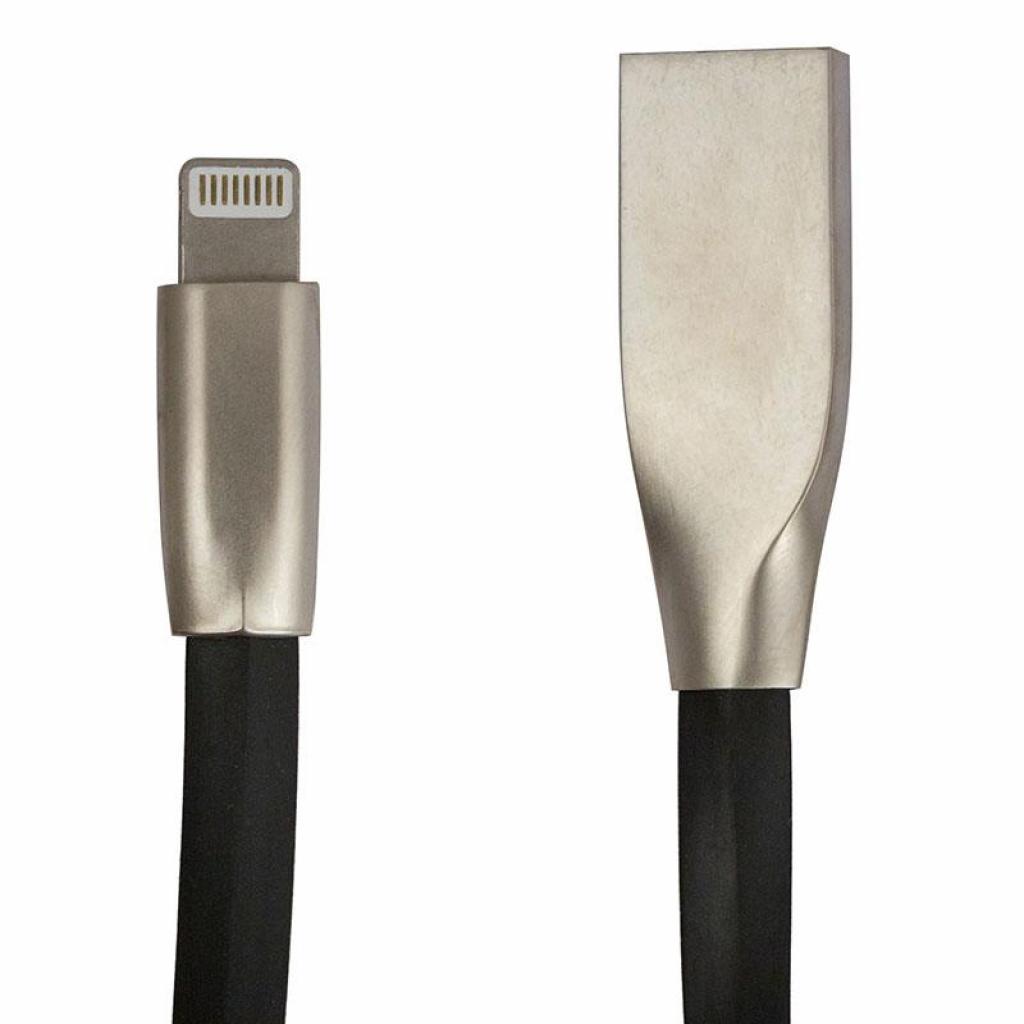 Дата кабель USB 2.0 AM to Lightning 1.0m DC-IP-102ZR black Greenwave (R0014163)