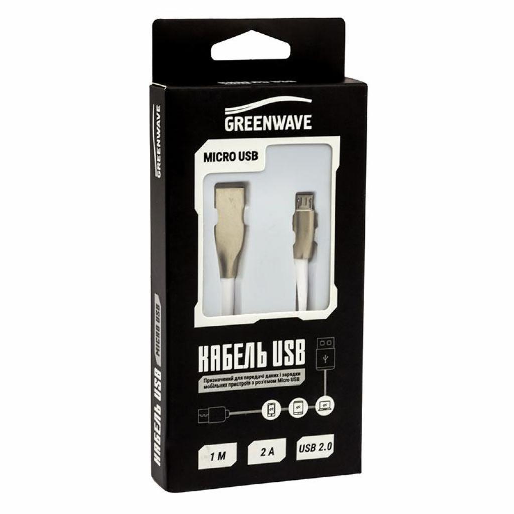 Дата кабель USB 2.0 AM to Lightning 1.0m DC-IP-102ZR white Greenwave (R0014164) - 2