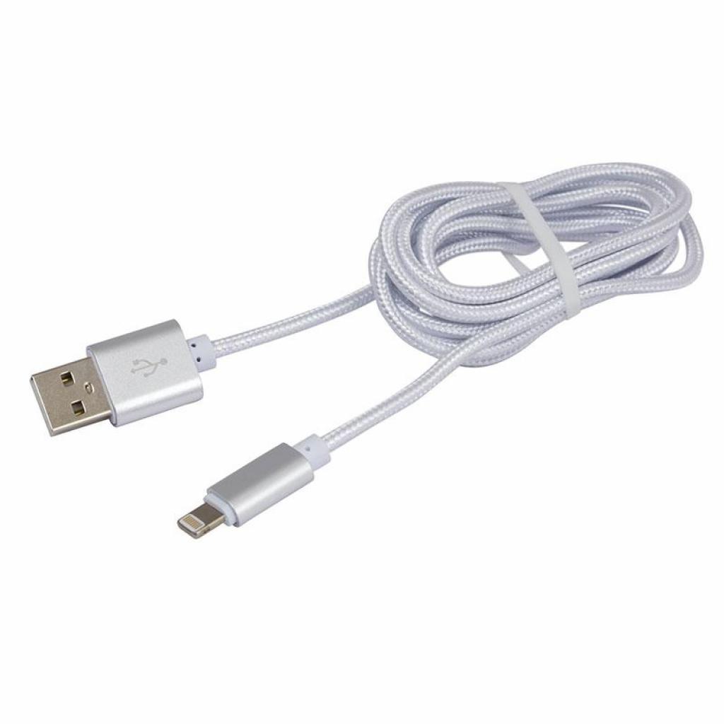 Дата кабель USB 2.0 AM to Lightning 1.0m DC-IP-152NR white Greenwave (R0014166) - 1