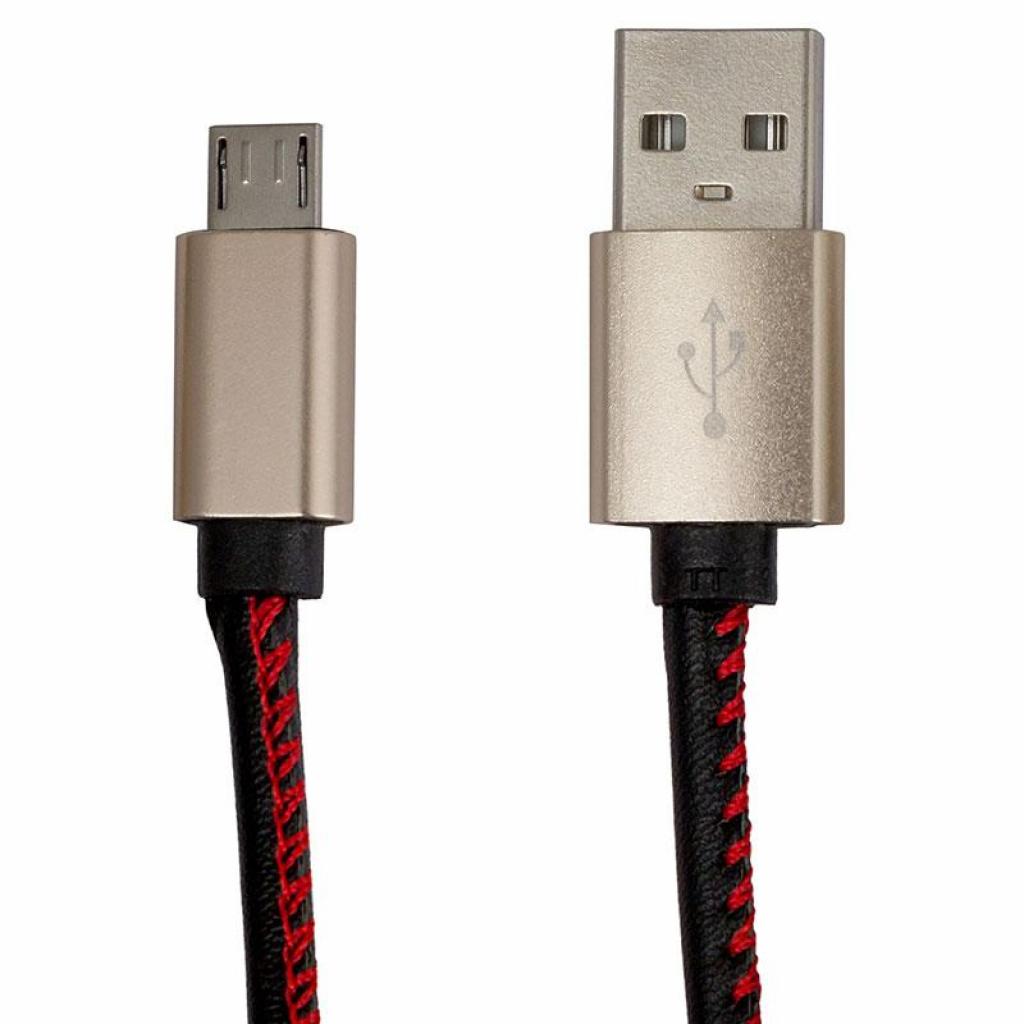 Дата кабель USB 2.0 AM to Micro 5P 1.0m DC-MU-102LR black Greenwave (R0014167)