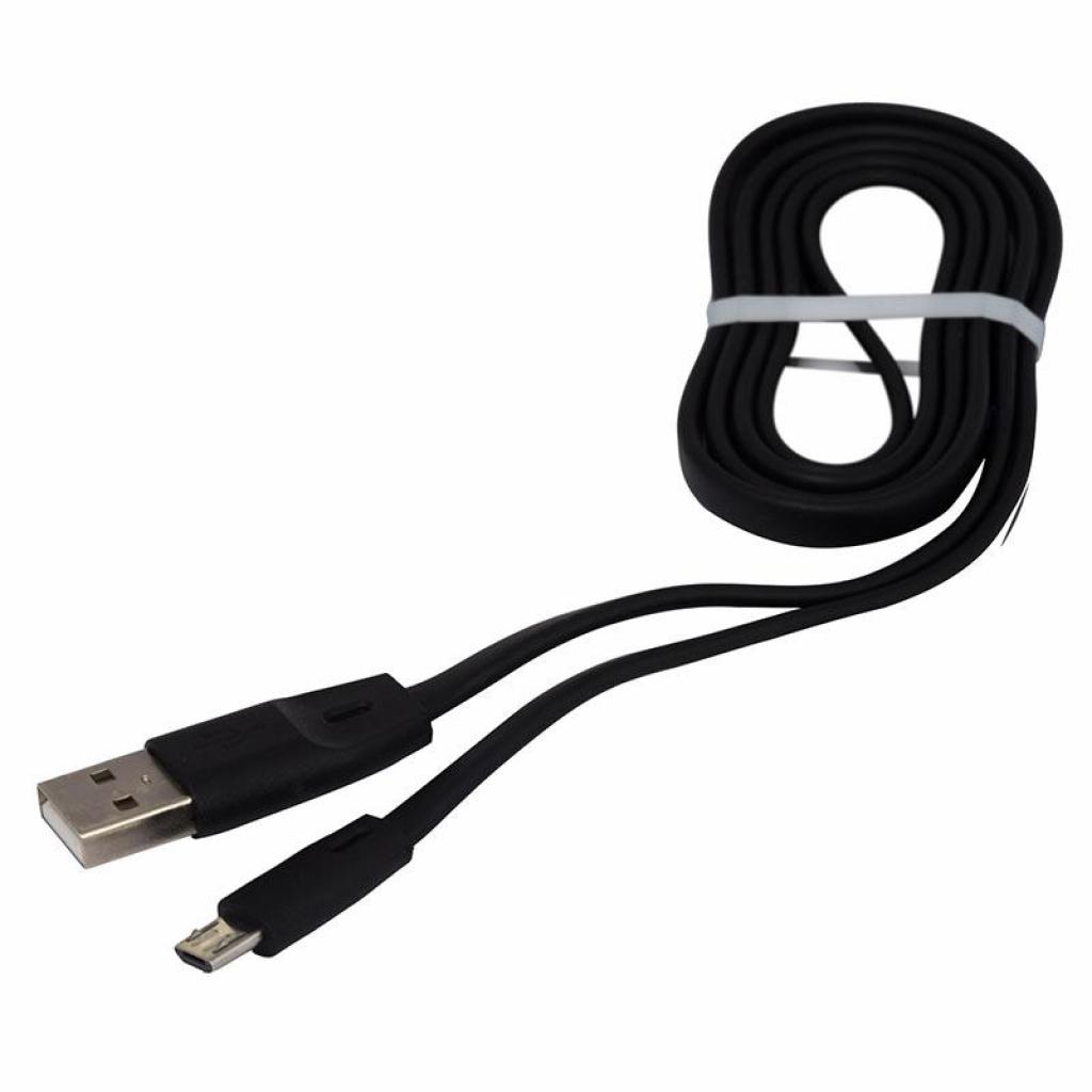 Дата кабель USB 2.0 AM to Micro 5P 1.0m DC-MU-102TF black Greenwave (R0014169) - 1