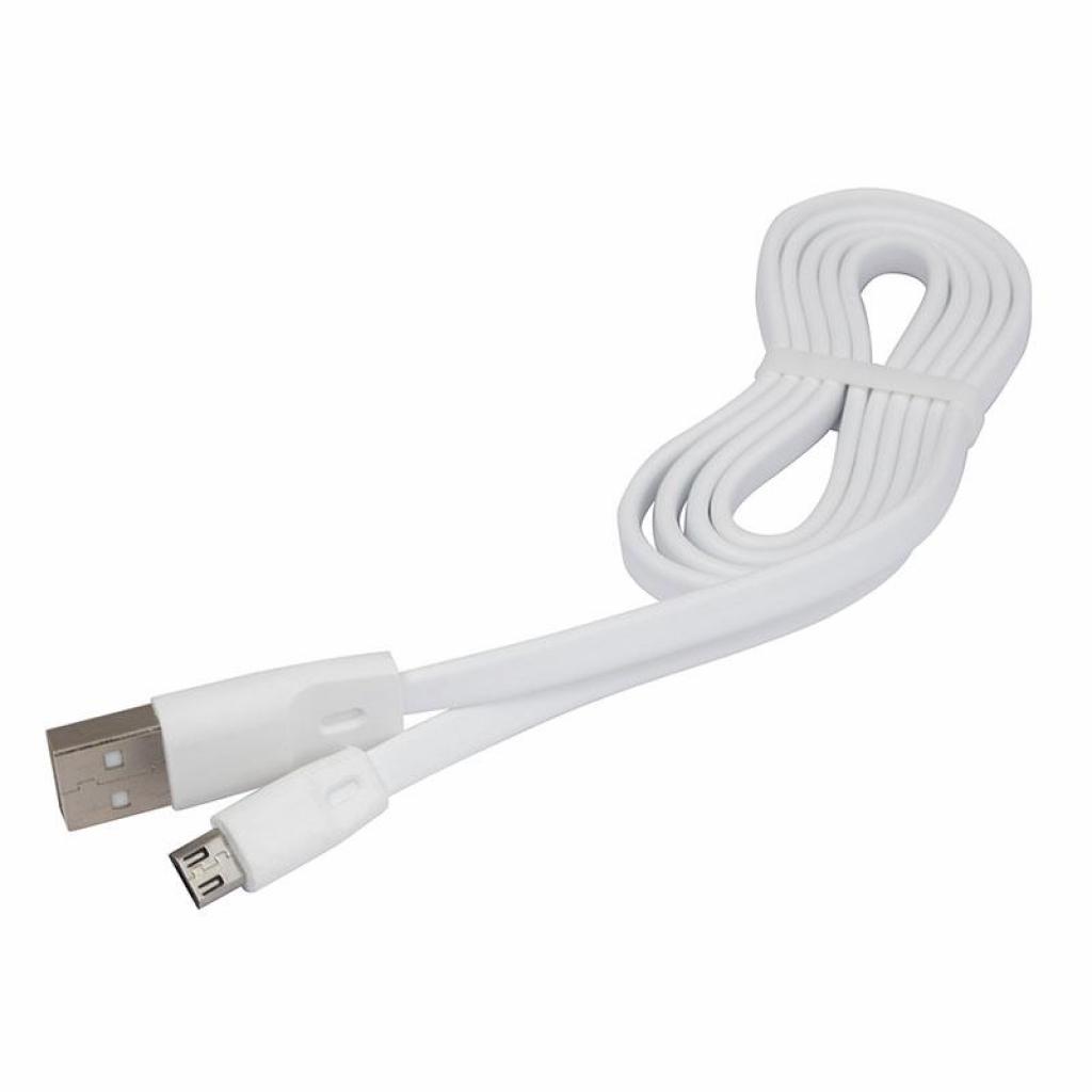 Дата кабель USB 2.0 AM to Micro 5P 1.0m DC-MU-102TF white Greenwave (R0014170) - 1