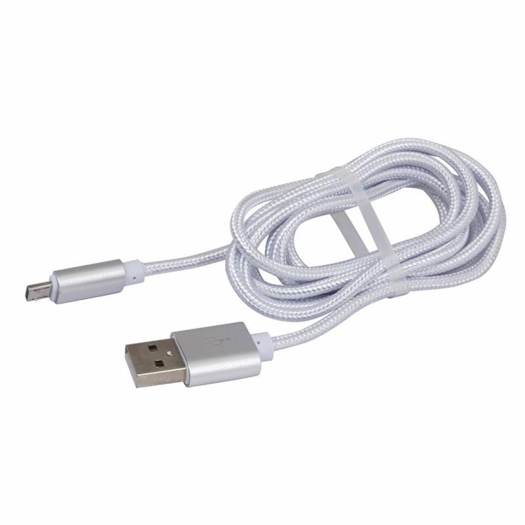 Дата кабель USB 2.0 AM to Micro 5P 1.0m DC-MU-102ZR white Greenwave (R0014172) - 1