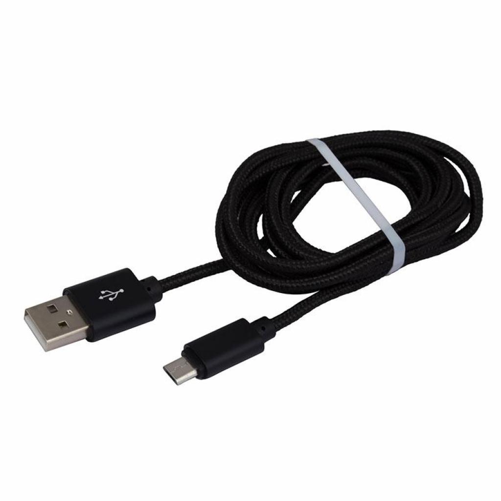 Дата кабель USB 2.0 AM to Micro 5P 1.0m DC-MU-152NR black Greenwave (R0014173) - 1