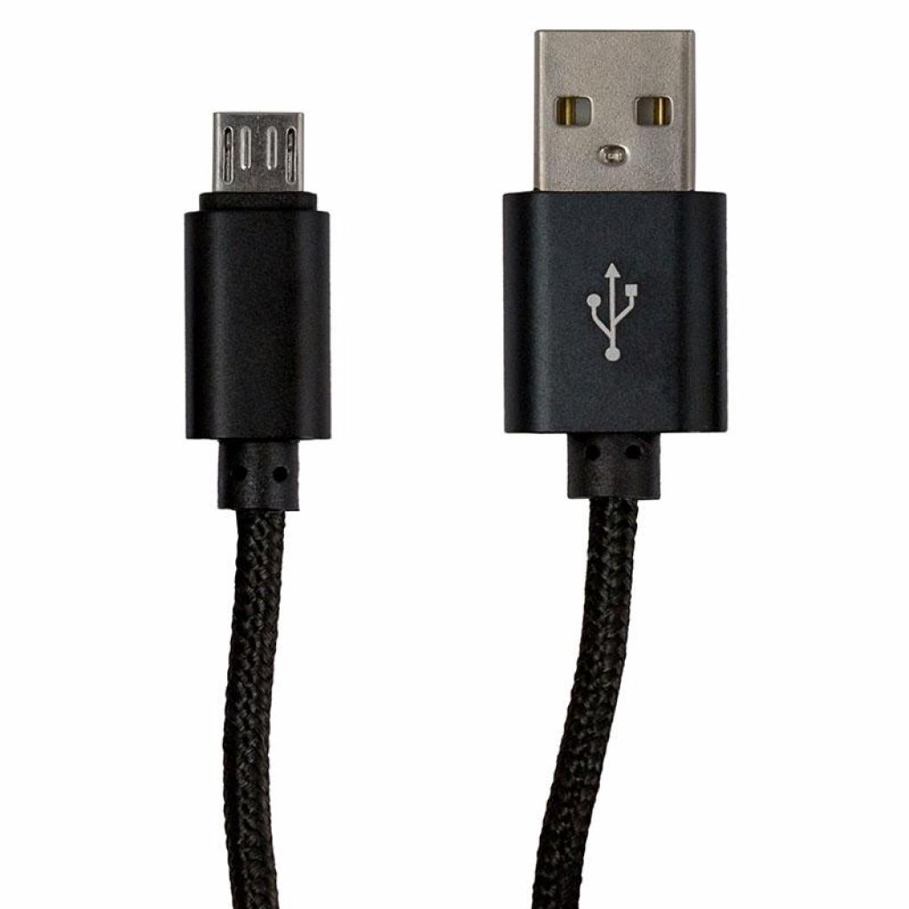 Дата кабель USB 2.0 AM to Micro 5P 1.0m DC-MU-152NR black Greenwave (R0014173)