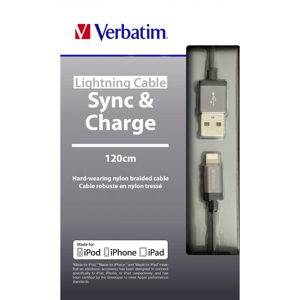 Дата кабель USB 2.0 AM to Lightning 1.2m Verbatim (48852) - 3