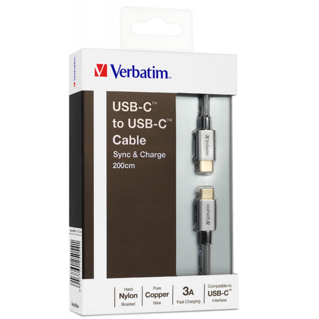 Дата кабель USB 3.1 Type-C to Type-C 2.0m Verbatim (65054) - 2