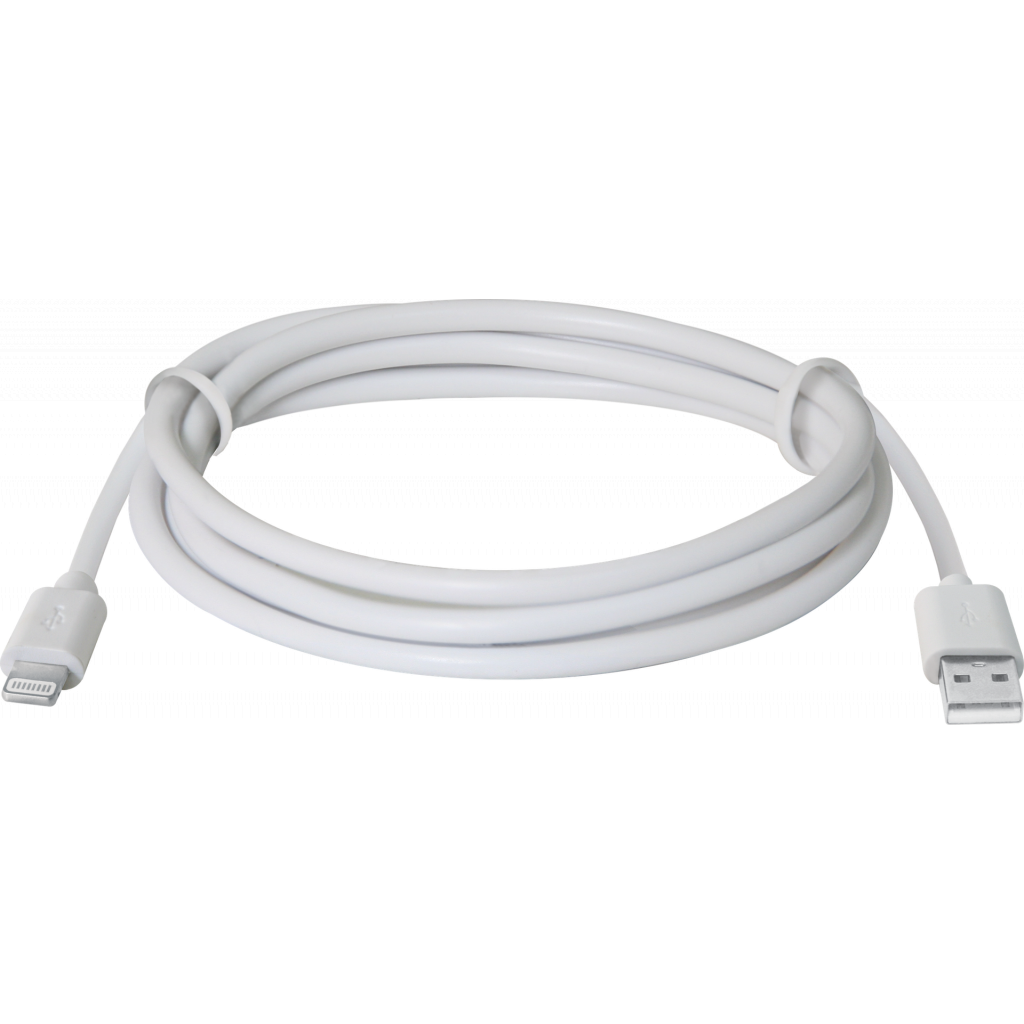 Дата кабель USB 2.0 AM to Lightning 1.0m ACH01-03BH white Defender (87479) - 1 Дата кабель USB 2.0 AM to Lightning 1.0m ACH01-03BH white Defender (87479) - 1